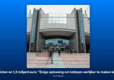 VRT Radio 1 – Lobbying in Brussels